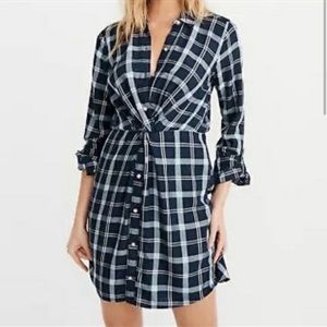 Abercrombie & Fitch Plaid Shirt Dress